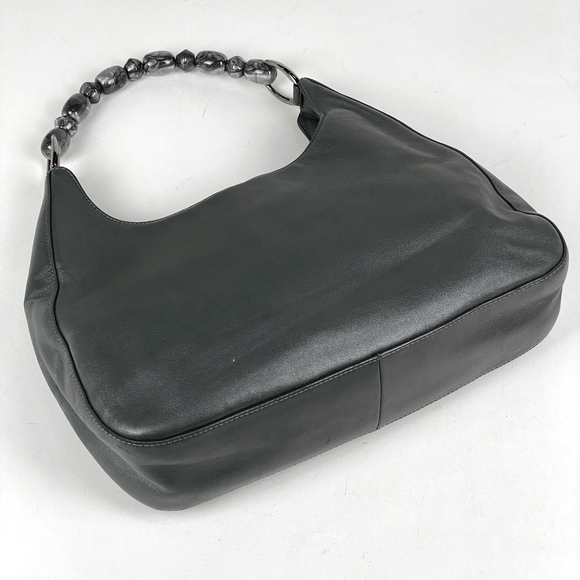 Dior Shoulder Leather  Gray Bag Maris Logo Pearl Christian - Picture 1 of 7